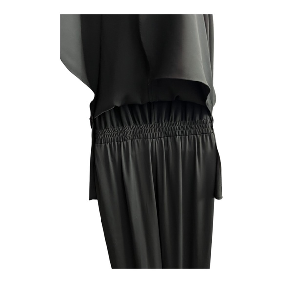 π€ EUC WHITE HOUSE BLACK MARKET Black Tunic Wide Leg Jumpsuit | Womenβs Sz 2 - Picture 8 of 14